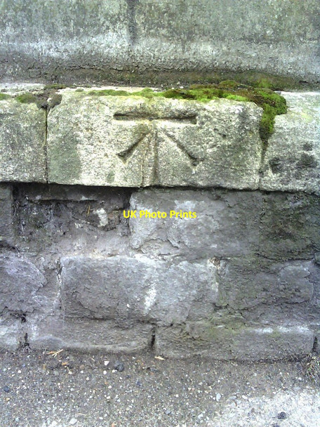 Photo 6"x4" Benchmark on Bath Road wall near entrance to Arno's Vale Cemetery Arno's Vale c2010