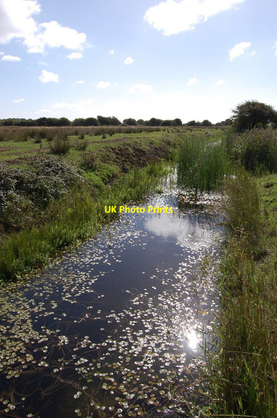 Photo 6"x4" Drainage Ditch, Hooe Levels Hall's Close c2010