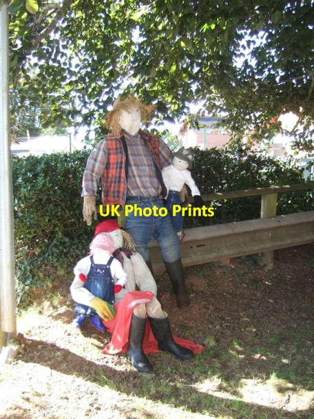 Photo 6"x4" Scarecrows at Culmstock Culmstock c2010