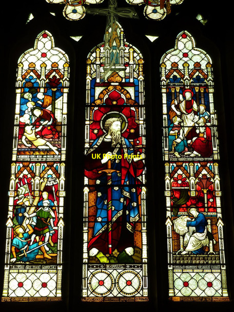 Photo 6"x4" St. Paul's church, Rusthall - stained glass window Royal Tunbridge Wells c2010