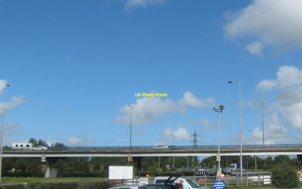Photo 6"x4" Elevated section of the A19 Teesside crossing the A1046 Portrack c2010