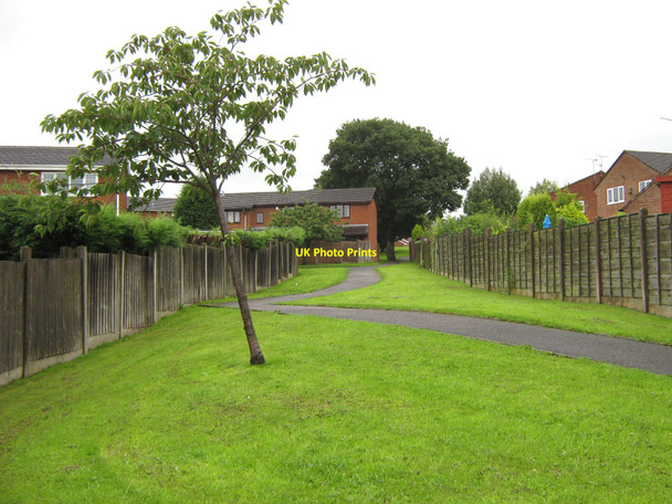 Photo 6"x4" Footpath to grassy area Biddulph c2010