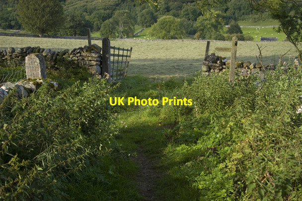 Photo 6"x4" Footpath to Litton Litton\/SD9074 c2010