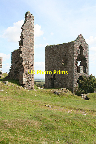 Photo 6"x4" St Cleer: engine houses at South Caradon Crow's Nest\/SX2669 c2010