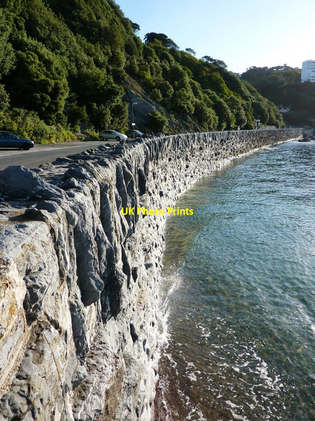 Photo 6"x4" Sea wall, Meadfoot, Torquay Torquay c2010