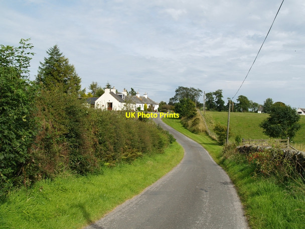 Photo 6"x4" Road past Ringanwhey Townhead of Greenlaw c2010