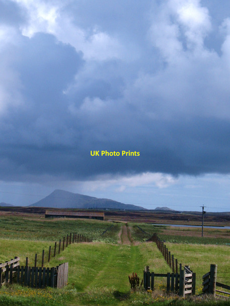 Photo 6"x4" Track across the machair Baile nan Cailleach c2010