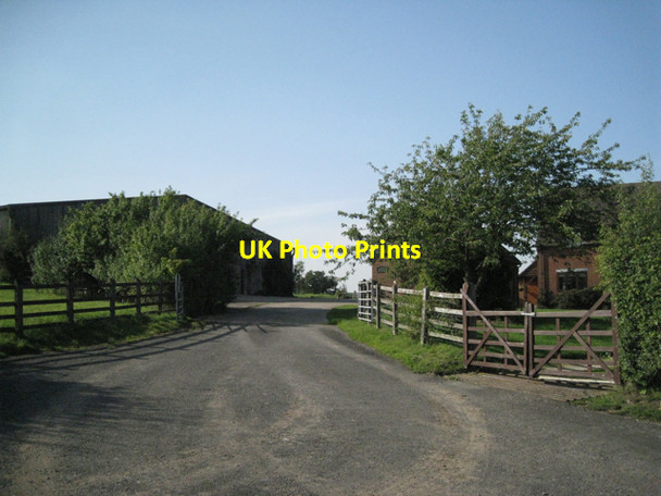 Photo 6"x4" Entrance to Hill Barn Farm, Ireland's Lane Buckley Green c2010
