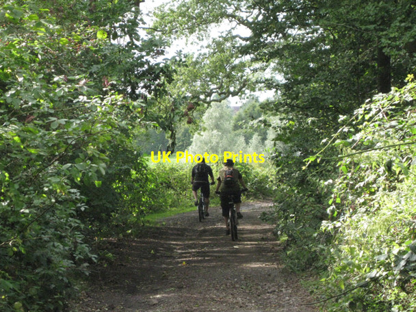 Photo 6"x4" Cycling up Tapster Lane Lapworth c2010