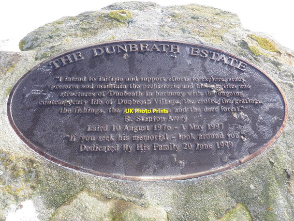 Photo 6"x4" Plaque on summit of Beinn Breac Loch Breac\/ND0637 c2010