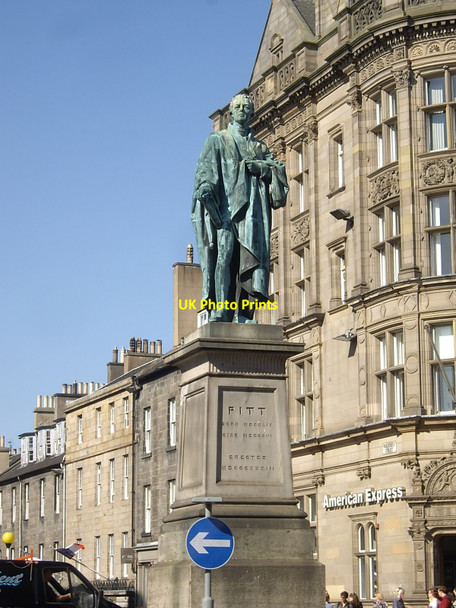 Photo 6"x4" Statue of William Pitt (Younger) Edinburgh c2010