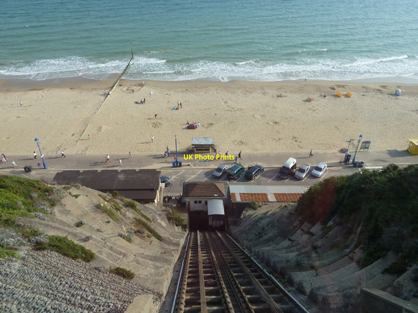 Photo 6"x4" Bournemouth beach from the East Cliff Lift Bournemouth c2010