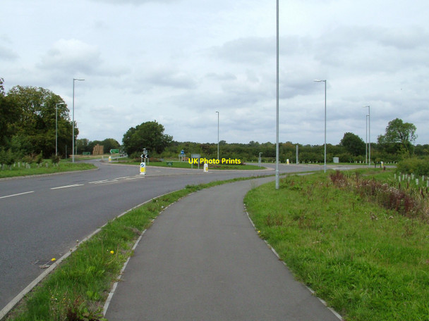 Photo 6"x4" Roundabout on the A606 - Langham end Oakham\/SK8509 c2010