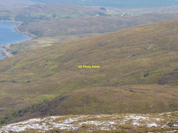 Photo 6"x4" Moorland above Loch Eishort Drumfearn\/Druim Fhearna c2010