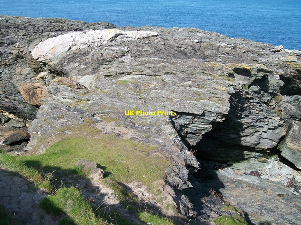 Photo 6"x4" The roof of the natural arch Rhos-y-llan c2010