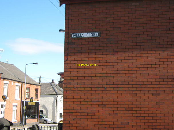 Photo 6"x4" Sign for Wells Close Biddulph c2010