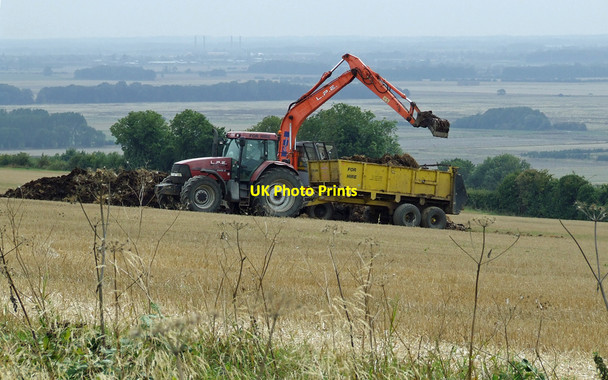 Photo 6"x4" Muck Spreading near Bonby Bonby c2010