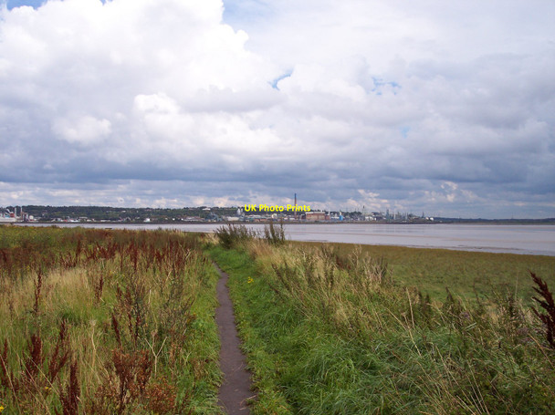 Photo 6"x4" The Mersey Way path rounds Hale Head Hale\/SJ4682 c2010