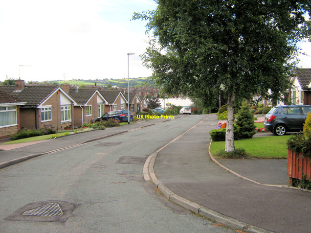 Photo 6"x4" Looking Down Weaver Close Biddulph c2010