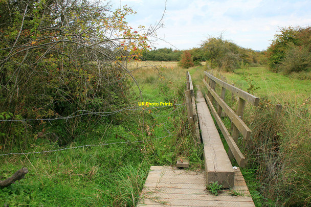 Photo 6"x4" Footbridge over a damp patch Heanor c2010