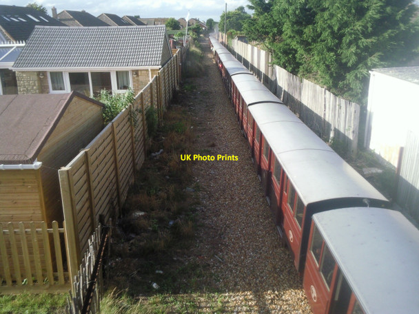 Photo 6"x4" Train passing under Derville Road bridge Greatstone-on-Sea c2010