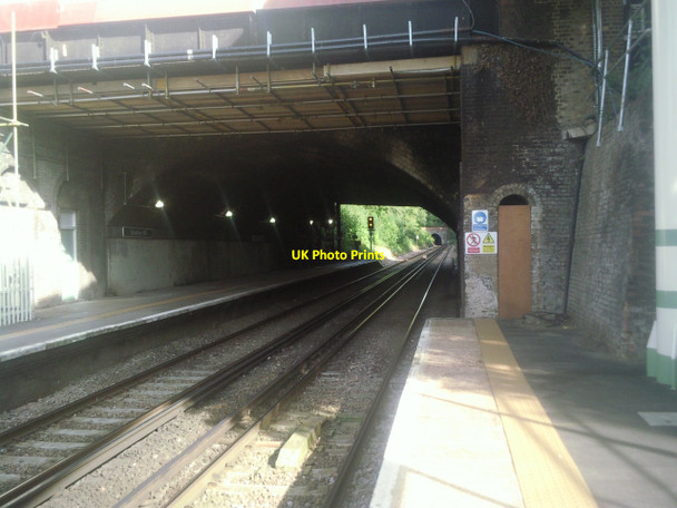 Photo 6"x4" Underneath the road bridge at Streatham Hill station Streatham c2010
