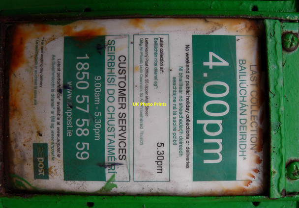 Photo 6"x4" Postbox detail Rathmelton c2010