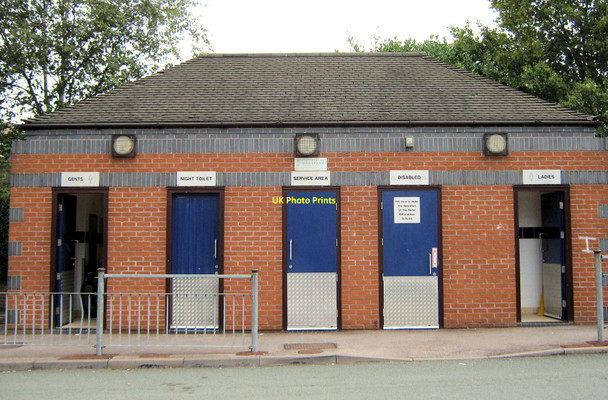 Photo 6"x4" Toilets on Wharf Road car-park Biddulph c2010