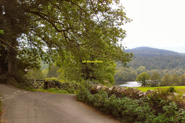 Photo 6"x4" Fork in the road Far Sawrey c2010