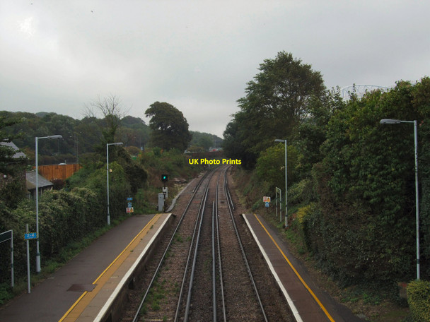 Photo 6"x4" Railway Line at Falmer Coldean c2010