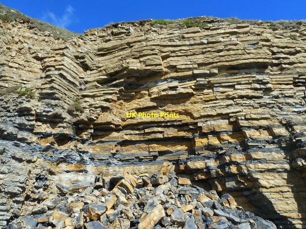 Photo 6"x4" Cliff fall at Dunraven Bay Southerndown c2010