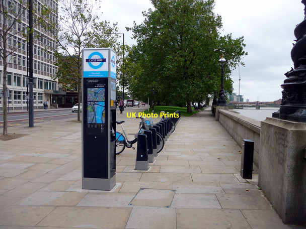 Photo 6"x4" Cycle Racks, Albert  Embankment, London SE1 Westminster c2010