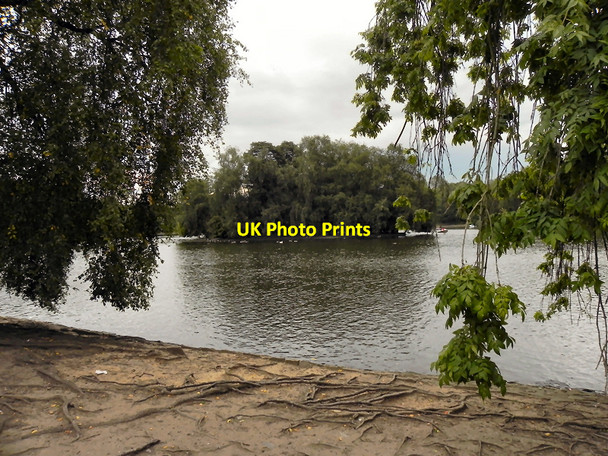 Photo 6"x4" Heaton Park Boating Lake Prestwich c2010