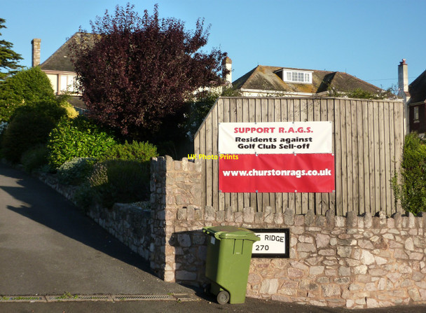 Photo 6"x4" Residents against the Golf Club Sell-off - R.A.G.S. - Dartmouth Road Broadsands c2010 P1