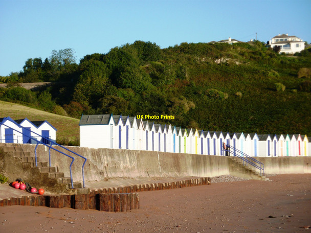 Photo 6"x4" Beach huts, Broadsands beach Broadsands c2010