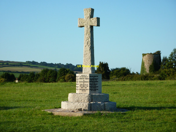Photo 6"x4" War Memorial and Windmill at Churston Galmpton\/SX8956 c2010