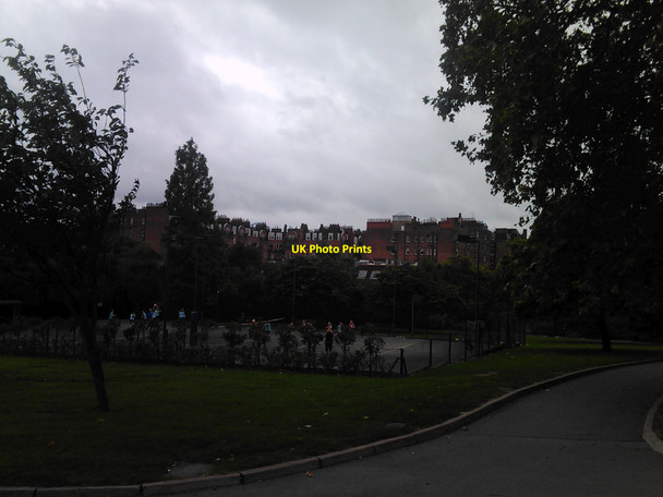 Photo 6"x4" View of the backs of houses on Abbotsbury Road Kensington\/TQ2579 c2010