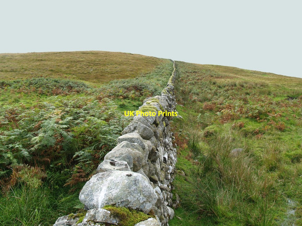 Photo 6"x4" Dry Stane Dyke at Stronach Liggat Corse of Slakes Road c2010