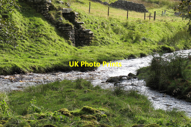 Photo 6"x4" Confluence of Dob Dale Beck and Brock Clough Beck Tosside c2010