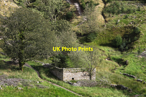 Photo 6"x4" Ruined farm at Dob Dale Tosside c2010