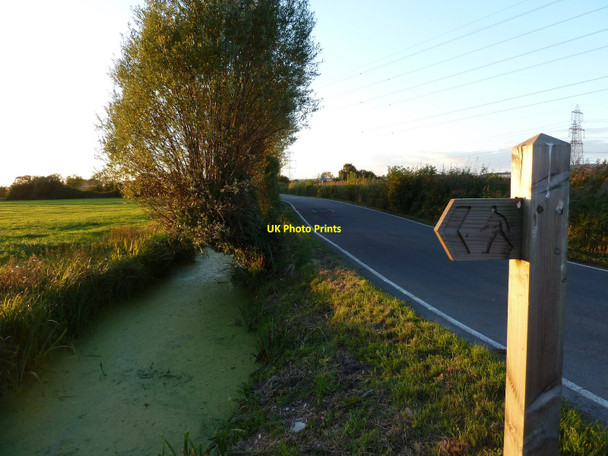 Photo 6"x4" Road, Bowleaze Reen and footpath sign, near Whitson Whitson c2010