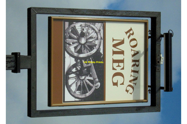 Photo 6"x4" Sign for the Roaring Meg Biddulph c2010