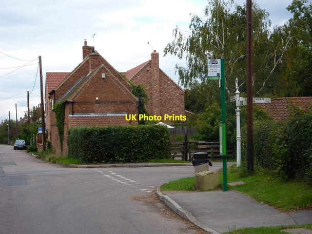 Photo 6"x4" Village scene, Normanton on Trent Low Marnham c2010