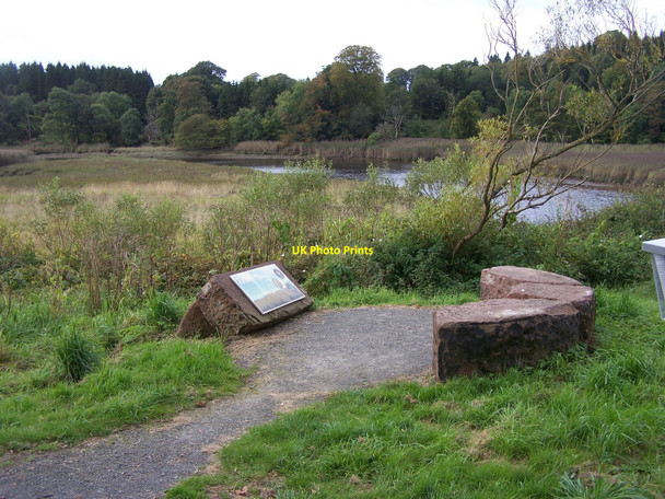 Photo 6"x4" Information board Tongland c2010