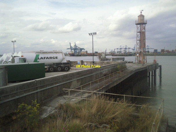 Photo 6"x4" Cement lorries at Northfleet Northfleet c2010