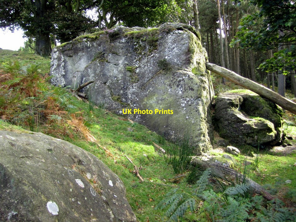 Photo 6"x4" Rock outcrop near Beanley Plantation Beanley c2010