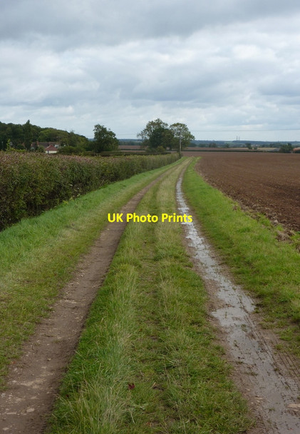 Photo 6"x4" Track towards Saundby Park Farm Saundby c2010