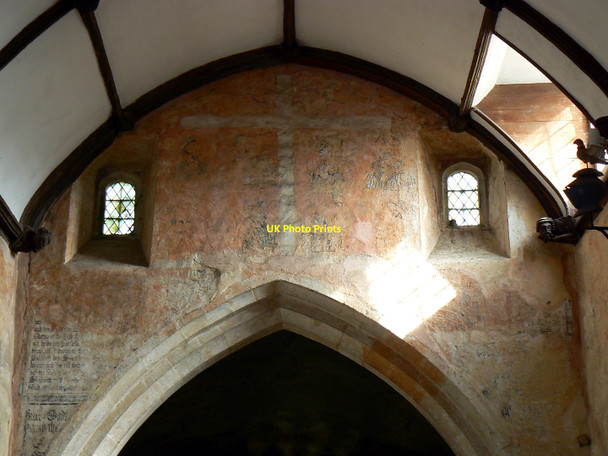 Photo 6"x4" Chancel arch, St Mary\u00e2\u0080\u0099s Church, Lydiard Tregoze, Swindon Grange Park\/SU1084 c2010