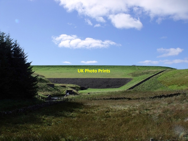 Photo 6"x4" Buckieburn Reservoir dam Craigengelt c2010