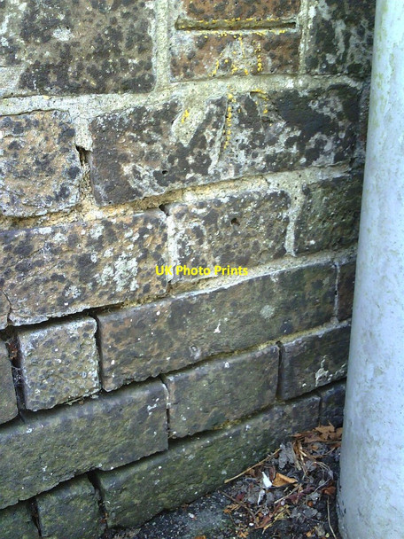 Photo 6"x4" Benchmark on wall of The Old Rectory, South Walks Road Dorchester\/SY6890 c2010